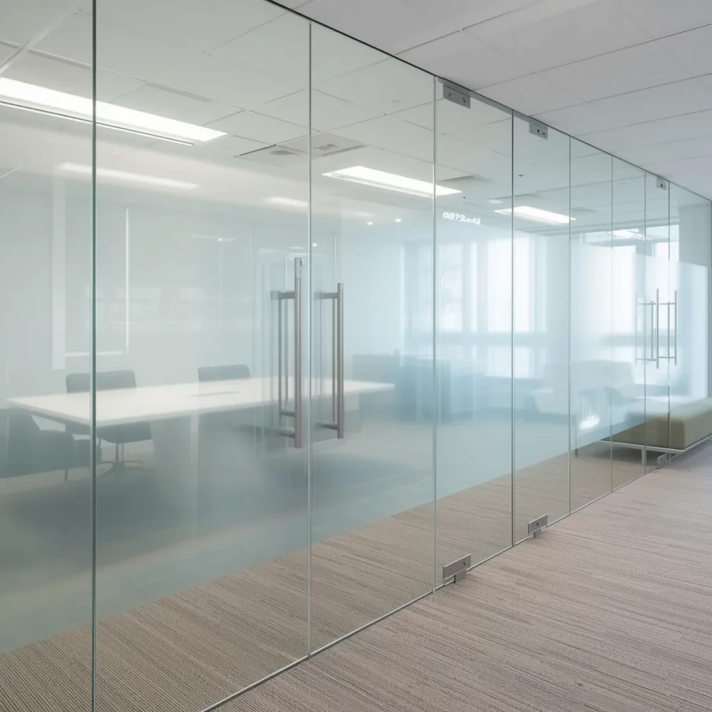 Key Benefits at frameless glass partitions