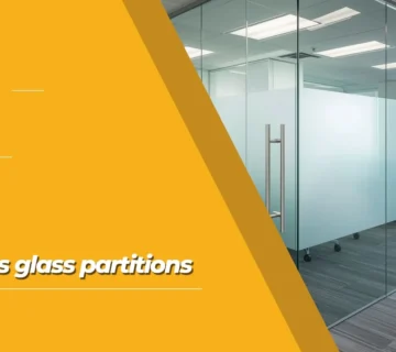 Frameless glass partitions
