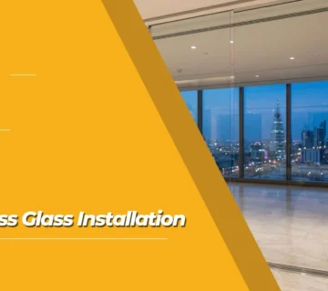 Frameless glass installation