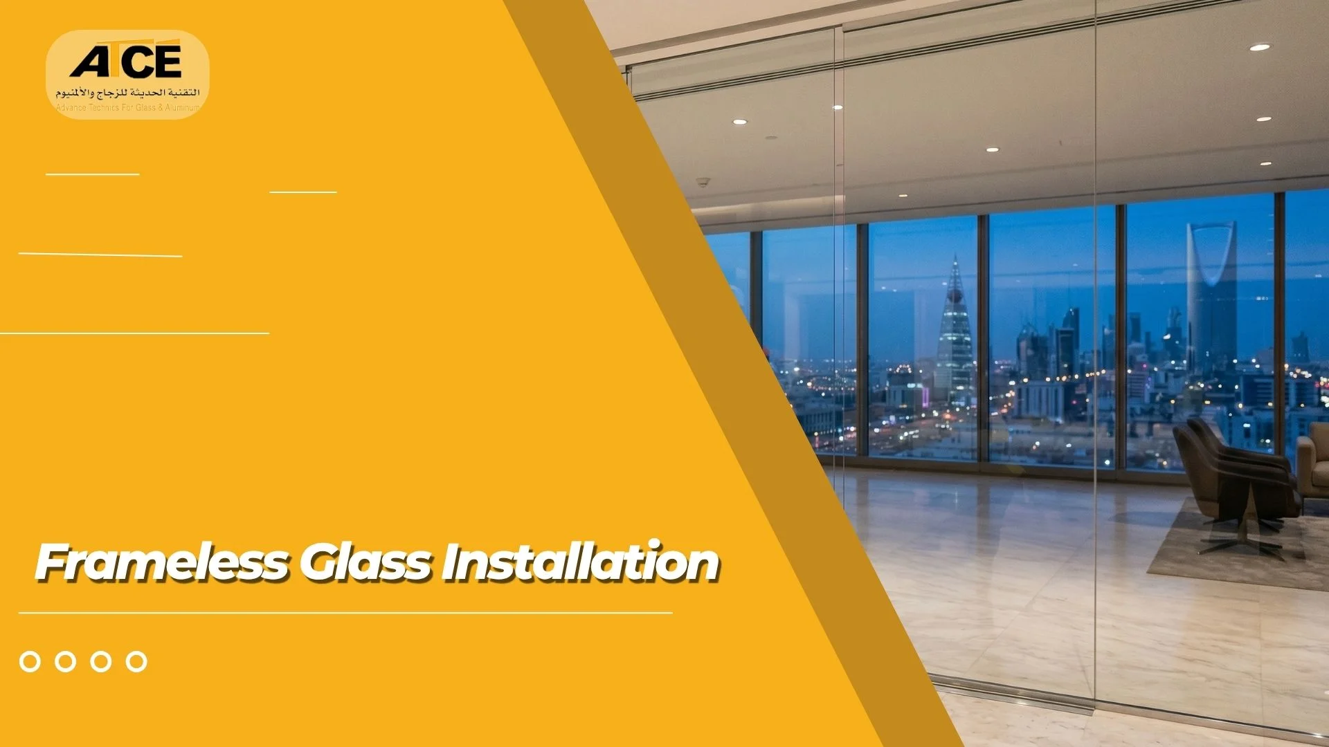 Frameless glass installation