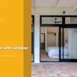 aluminum door with window