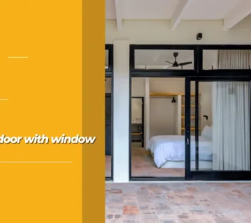 Aluminum door with window