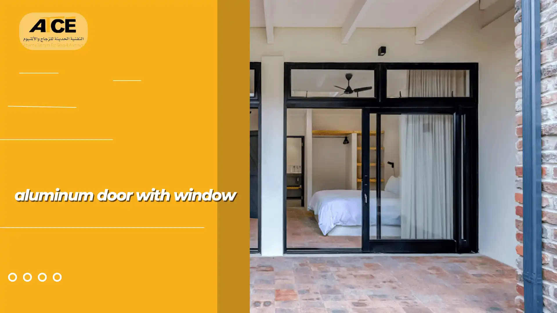 aluminum door with window