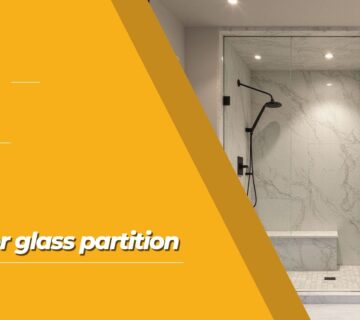 Shower glass partition