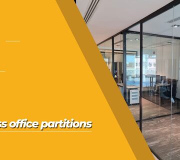 Glass office partitions