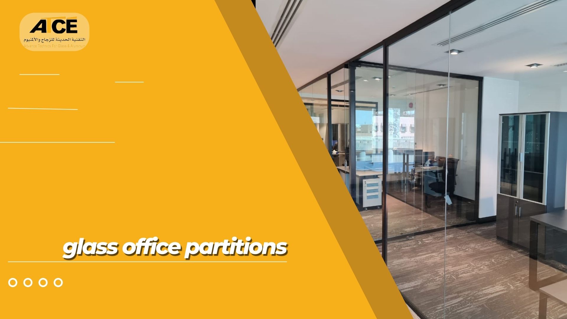 Glass office partitions