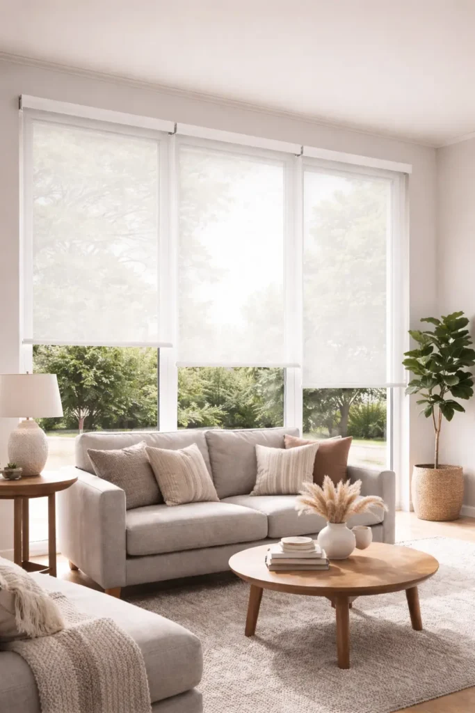 ستائر رول شفافة