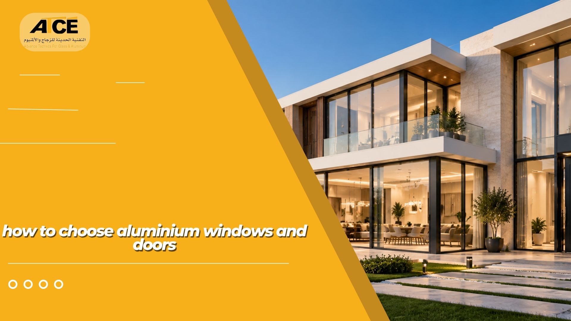 How to choose aluminium windows and doors